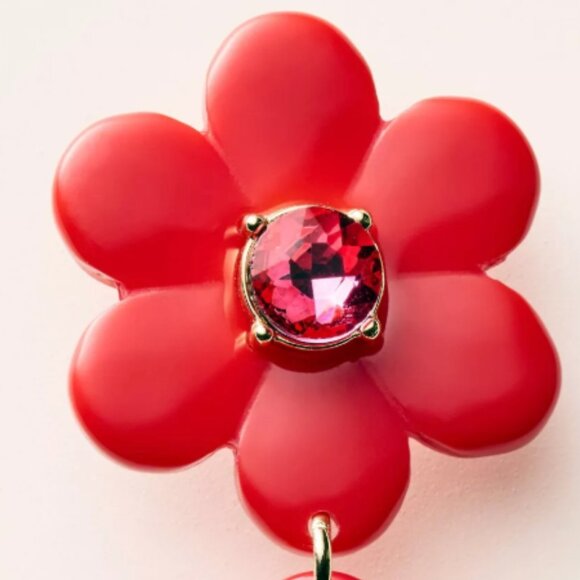 Kate Spade x Target Floral Linear Earrings NIB - Picture 3 of 5